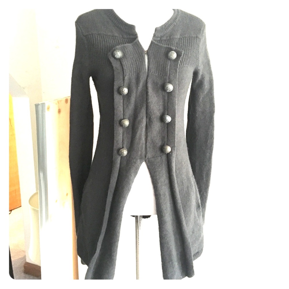 Free People Military Wool Cardigan